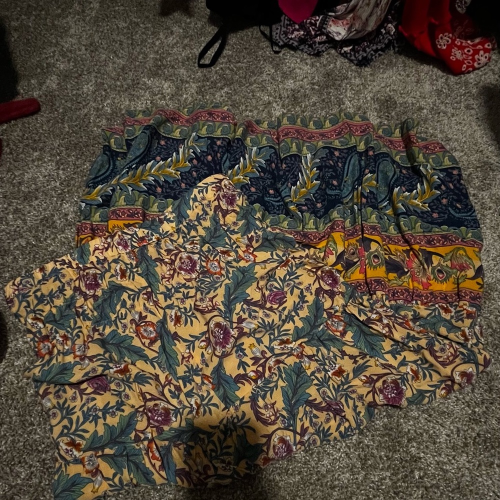 Floral Print Midi Skirt